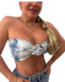Blusa Flower Denim